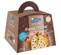 Piaceri Mediterranei Panettone Gocce di Cioccolato Senza Glutine e Lattosio,650g