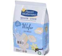 Piaceri Mediterranei - Wafer Vaniglia Quadrotti Golosi Senza Glutine Confezione 200 Gr