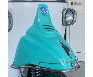 Piaggio Ape Calessino 200 PARAFANGO NASELLO LOGO CRESTA PARAURTI INOX
