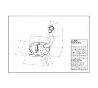 PIAGGIO APE TM 703 LEOVINCE IMPIANTO SCARICO COMPLETO SITO ACCIAIO 0245