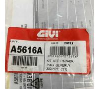 GIVI Kit Di Attacchi Per Parabrezza 5616A Per Piaggio Beverly 300 HPE Dal 2021