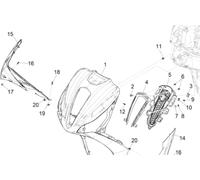 PIAGGIO Cartello Anteriore Primed 1B006365