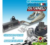 PIAGGIO CIAO 50 KIT CILINDRO MODIFICA 70CC ø43 SP.12 + MARMITTA GIANNELLI FIRE