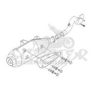 PIAGGIO Marmitta, Completa di Scudo Termico, 8777655