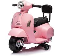 Piaggio Mini Vespa GTS Elettrica per Bambini con Sedile in Pelle Batteria 6Volt