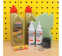 Piaggio MP3 Vespa GTS 125 300 Filtro Olio Candela Filtro Aria Castrol P1 5W40