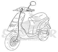 PIAGGIO Pistone Cat 125 4T/3V cioè E3, B0180110001