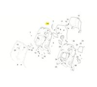 PIAGGIO Scatola portaoggetti, Blu, Blu AZ 260/A per Primavera, 1B003620500AZ