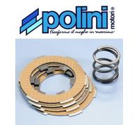 SERIE DISCHI FRIZIONE POLINI RACING 4 CON MOLLA VESPA 50 SPECIAL R L N PK S XL