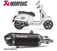 PIAGGIO VESPA GTS 125 150 2021-2023 Scarico AKRAPOVIC Nero S-VE125SO2-HZBL