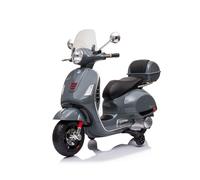 Piaggio Vespa GTS Elettrica 12V con Bauletto per Bambini Grigio