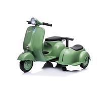 PIAGGIO VESPA MINI CON SIDECAR ROSSO ELETTRICA DA BAMBINI A BATTERIA 6 V