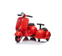 Piaggio Vespa Mini con Sidecar Rosso Elettrica da Bambini a Batteria 6 V