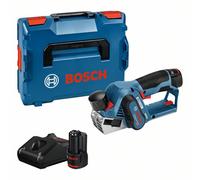 Bosch Professional 12V System Pialla a Batteria Gho 12V-20 (Incl. 2 Batterie 3,0 Ah + Caricabatteria, 2 Pialletti, in L-Boxx)