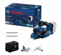 Bosch Professional Sistema 18 V: pialle a batteria GHO 185-LI (chiave di montaggio, supporto per guida, sacchetto per polvere)