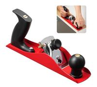 Pialla manuale n. 4, pialla manuale da banco con profondità della lama regolabile, lama affilata in acciaio SK5 da 5 cm, impugnatura ergonomica e manopola di guida, pialla per levigare falegnami