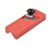 Pialla Manuale per Smussatura Legno 45° Rosso, Set 1 Pezzo | Acciaio e Plastica, per Tavole e Bordi Invertiti, Lavorazione Fai da Te del Legno