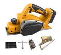 Pialla portatile senza fili per Dewalt batteria da 18 V, 15000 giri/min, senza spazzole, larghezza di taglio 82 mm, profondità di taglio 0-2 mm, per lavori di lavorazione del legno, progetti fai da te