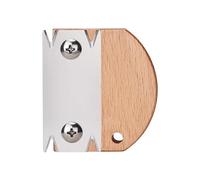 Pialletto Smussatore in Acciaio - Rifinitore con Manico in Legno | Utensile di Precisione per Lisciare & Smussare Impiallacciature, PVC, Melamina & Compensato | Pialla Manuale per Falegnami