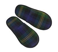 Pianelle Gordon Tartan Clan Slippers Qualità Slip-On Morbide Pantofole Da Casa Per Esterno Interno Viaggi L