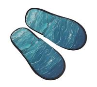 Pianelle L'Oceano Profondo Stampato Lavabili Scarpe Di Cotone Eleganti Ciabatte Per Unisex Esterno Interno L