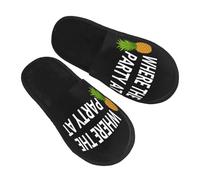 Pianelle Upside Do-Wn Pineapple Soffici Slippers Feltro Scarpe Di Cotone Per Invernali Viaggi Coppia L