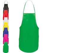 PIANETA AFFARI Grembiule Lungo da Cucina per Uomo e Donna con Tasca BBQ Lacci Regolabile Barman (VERDE)