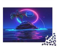 Pianeta Blu Jigsaw Puzzle Impossibili 1000Pcs Cielo notturno oceano Decorazione Per La Casa. Rilassamento E Intelligence Per Adulti E Ragazzi Da 14 Anni 1000pcs (75x50cm)