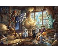 Pianeta dei Gatti Puzzle 1000 Pezzi,dai 14 Anni,Antistress,Adulti E Ragazzi Kitten,Sfida Impossibile,Decorazione Casa,Idea Regalo,Cartone Di Qualità,Gioco Educativo 52x38cm