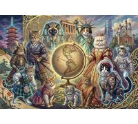 Pianeta dei Gatti Puzzle 1000 Pezzi,Sfida Impossibile,Gioco Educativo,dai 14 Anni Kitten,Adulti E Ragazzi,Decorazione Casa,Idea Regalo,Cartone Di Qualità,Antistress 38x26cm