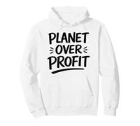 Pianeta della Giornata della Terra sul profitto - Eco Nature Conservation Felpa con Cappuccio