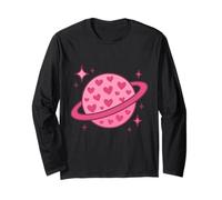 Pianeta dell'Amore Infinito e Cuori Cosmici Maglia a Manica