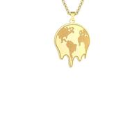 Pianeta Fusione Terra Collana per Uomo Donna Pendente Uomo Choker Punk Hip Hop Streetwear Gioielli Regalo