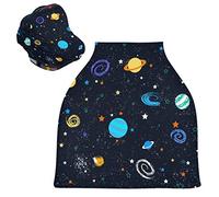 Pianeta Galassia Universo Passeggino Tettoia Copri Seggiolino Copertura Infermieristica Auto per Bambini per L'Allattamento Al Seno Morbido Traspirante Elastica Tettuccio