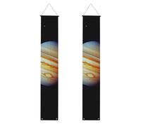 Pianeta Giove Portico Banner per porta d'ingresso Bandiera da appendere Stagione Vacanze Portico Porta Cartello di Benvenuto per Interni Esterni Parete Decorazioni di Laurea Classe del 2025