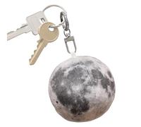 Pianeta peluche - 7,5 cm da appendere con solare pieno, ciondolo a forma di pianeta, per borse, monete, gioielli, borse, zaini, donne, uomini e ragazze, Luna, Siehe Beschreibung, Vedi