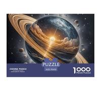 Pianeta Saturno Puzzle per Adulti Puzzle 1000 Pezzi Scena Spaziale Gioco di Puzzle 1000 Pezzi Relax Famiglia 70x50cm/1000pcs