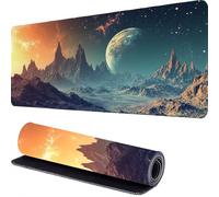pianeta Tappetino Mouse 1000 x 500 x 3mm Il cielo stellare Tappetino Mouse Gaming Copri Scrivania, Desk Mat da Ufficio, Mousepad con Base in Gomma Antiscivolo, per PC, Ufficio, Lavoro, Giochi r-649