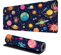 pianeta Tappetino Mouse 800 x 300 x 3mm Il cielo stellare Tappetino Mouse Gaming Copri Scrivania, Desk Mat da Ufficio, Mousepad con Base in Gomma Antiscivolo, per PC, Ufficio, Lavoro, Giochi r-648