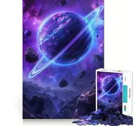 Pianeta viola nel puzzle cosmico per ragazzi, 1000 pezzi, gioco di intelligenza, divertimento al chiuso, taglio di qualità, regalo creativo (50x75cm)
