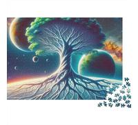 Pianeti Cosmici Puzzle 1000 Pezzi Carta per Adulti Albero dei Sogni Gioco di Puzzle 1000 Pezzi Relax Famiglia Regalo 70x50cm/1000pcs