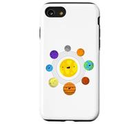 Pianeti del sistema solare, Terra, Sole, Scienze spaziali Bambini, Adulti Custodia per iPhone SE (2020) / 7/8