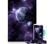 Pianeti in una nebulosa viola - Puzzle da 1000 pezzi per ragazzi - Gioco di logica solido - Divertimento rilassante - Taglio di precisione (38x52cm)