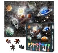Pianeti nello spazio, 1000 pezzi, puzzle per adulti, alieno, pianeta, puzzle, come regalo per adulti, sfida, stelle, galassie, puzzle, perfetto per il gioco della famiglia, 70 cm x 50 cm