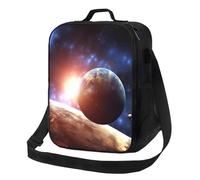 Pianeti nello spazio sfondo Borsa per il pranzo per donne uomini riutilizzabile Lunch Box per ufficio Picnic isolato Contenitore per il pranzo a tenuta stagna Borse per il pranzo portatile Borsa