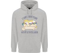 Piani Con Il Mio Gatto Nel Giardino Giardiniere Uomo Felpa