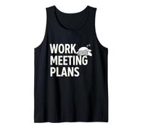 Piani di riunione di Lavoro Umorismo dell'ufficio delle Pecore assonnate Canotta