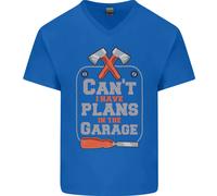 Piani In Garage Falegname Fai Da Te Professionista Uomo T-Shirt In Cotone A V