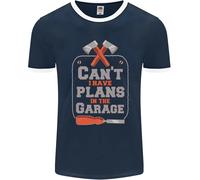 Piani IN The Garage Carpentiere Fai da Te Artigiano Uomo Ringer Fotl