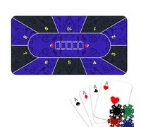 Piani per tavoli da poker, copertura per tavoli da gioco,Tappetino da poker Texas Hold'em 120x60 cm | Coperture per da carte antiscivolo, tappetino da tavolo da per Texas